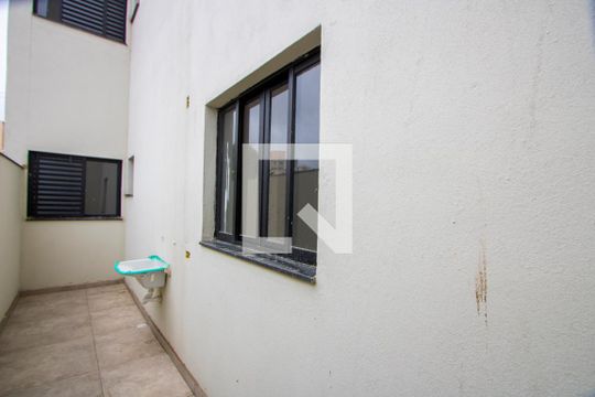 Área de serviço de apartamento à venda com 2 quartos, 55m² em Vila Alice, Santo André
