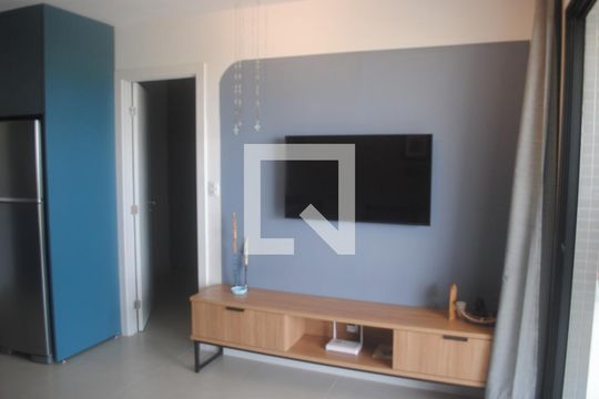 Sala de apartamento para alugar com 1 quarto, 52m² em Stella Maris, Salvador