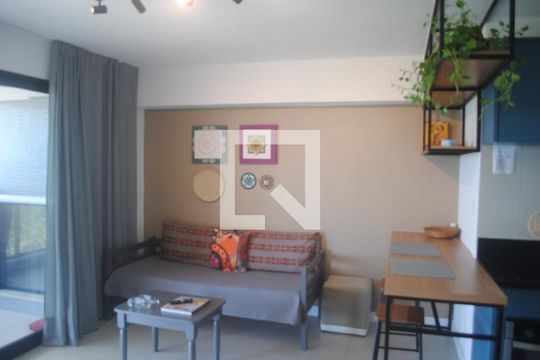 Sala de apartamento para alugar com 1 quarto, 52m² em Stella Maris, Salvador