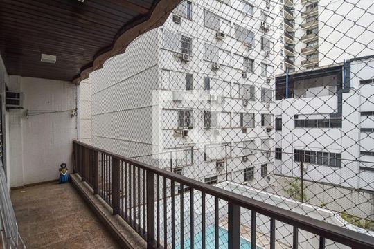 Varanda da Sala de apartamento à venda com 4 quartos, 206m² em Icaraí, Niterói