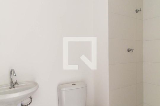 Banheiro de kitnet/studio à venda com 1 quarto, 27m² em Mooca, São Paulo