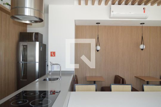 Área Gourmet de kitnet/studio para alugar com 1 quarto, 27m² em Liberdade, São Paulo