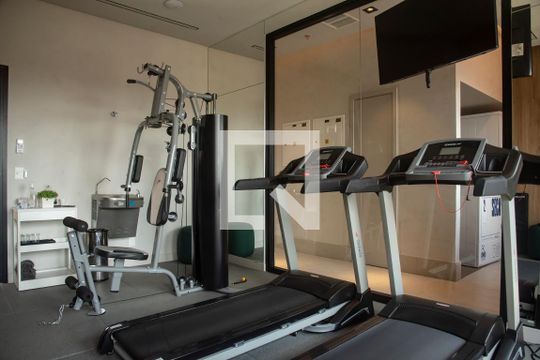 Área comum - Academia de kitnet/studio para alugar com 1 quarto, 22m² em Vila Mariana, São Paulo