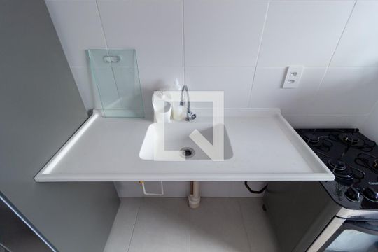Detalhe - Cozinha  de apartamento à venda com 2 quartos, 35m² em Brás, São Paulo