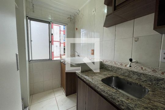 Cozinha de apartamento à venda com 2 quartos, 49m² em São Miguel, São Leopoldo