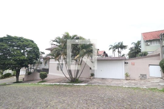 fachada lateral de casa à venda com 4 quartos, 204m² em Ideal, Novo Hamburgo