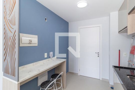 Cozinha de kitnet/studio para alugar com 1 quarto, 25m² em Tatuapé, São Paulo