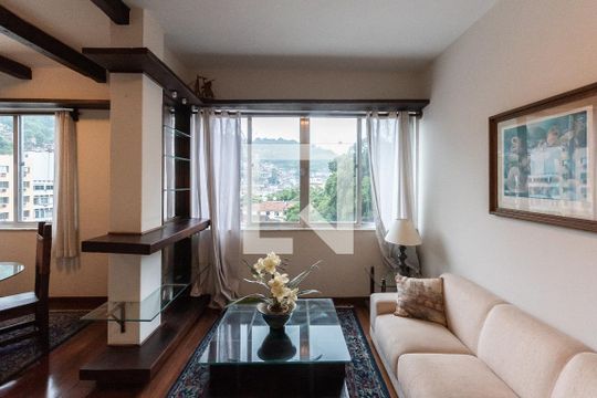 Sala de apartamento à venda com 4 quartos, 120m² em Tijuca, Rio de Janeiro