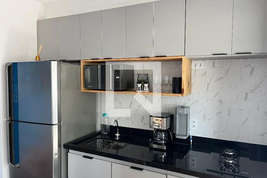 Cozinha de apartamento à venda com 1 quarto, 32m² em Lapa, São Paulo