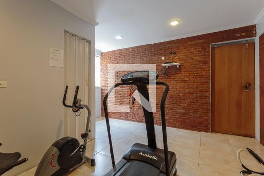 Área comum - Academia de apartamento para alugar com 1 quarto, 42m² em Moema, São Paulo