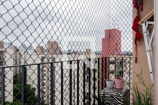 Varanda da Sala de apartamento à venda com 2 quartos, 52m² em Jardim Umarizal, São Paulo