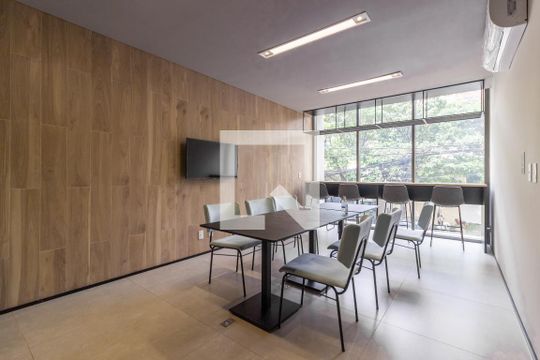 Área comum - Coorking de kitnet/studio para alugar com 1 quarto, 28m² em Pinheiros, São Paulo