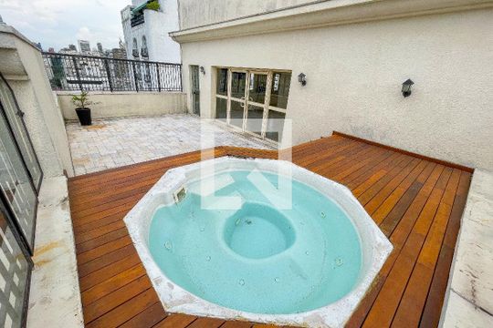Área comum de kitnet/studio para alugar com 1 quarto, 29m² em Jardim Paulista, São Paulo