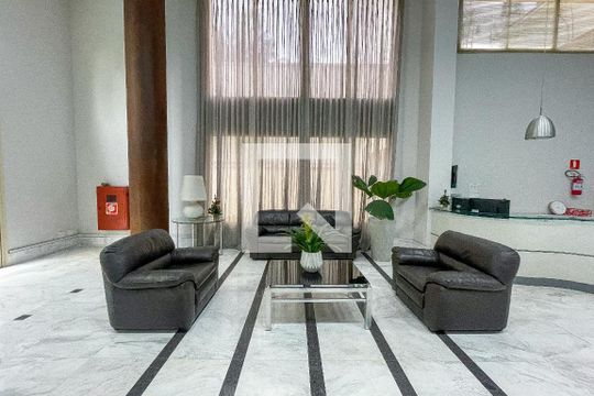 Hall de entrada de kitnet/studio para alugar com 1 quarto, 29m² em Jardim Paulista, São Paulo