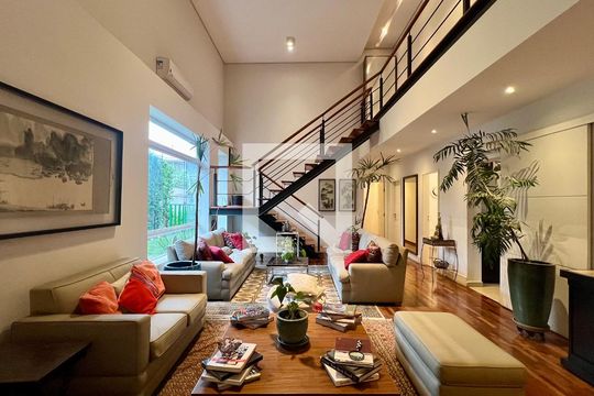 Sala de Estar de casa à venda com 4 quartos, 430m² em Alto de Pinheiros, São Paulo