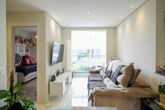 Sala de apartamento à venda com 2 quartos, 52m² em Rudge Ramos, São Bernardo do Campo
