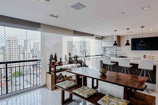 Varanda da Sala de apartamento para alugar com 3 quartos, 170m² em Ipiranga, São Paulo