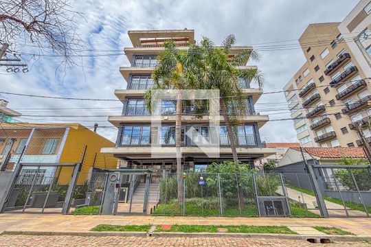 Fachada de apartamento à venda com 1 quarto, 41m² em Menino Deus, Porto Alegre