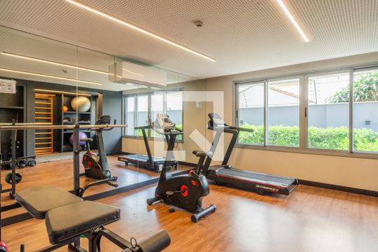 Área comum - Academia de apartamento à venda com 1 quarto, 41m² em Menino Deus, Porto Alegre