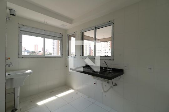 Cozinha / Área de Serviço de apartamento à venda com 2 quartos, 57m² em Jardim Bela Vista, Santo André