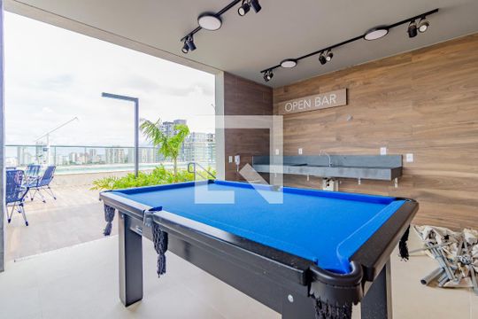 Área comum - Bar de kitnet/studio para alugar com 1 quarto, 26m² em Pinheiros, São Paulo