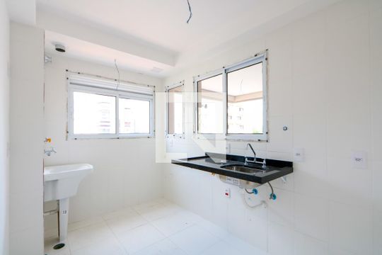 Cozinha/Área de serviço de apartamento à venda com 2 quartos, 57m² em Jardim Bela Vista, Santo André