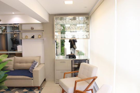 Sala de apartamento para alugar com 3 quartos, 76m² em Jardim Goiás, Goiânia