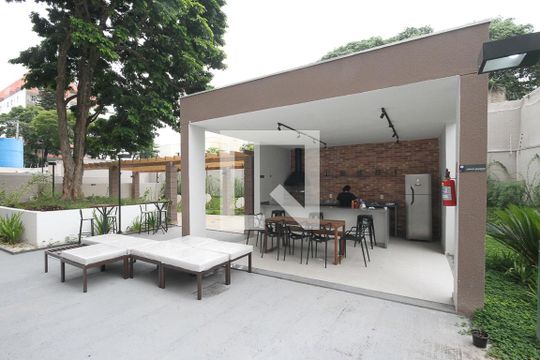 Área comum - Churrasqueira de kitnet/studio para alugar com 1 quarto, 32m² em Vila Ema, São Paulo