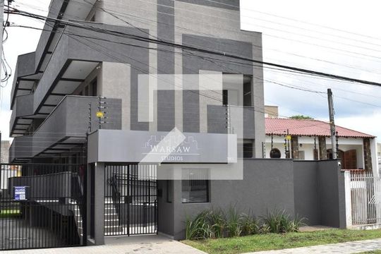 Fachada do condomínio de kitnet/studio para alugar com 1 quarto, 33m² em Portão, Curitiba