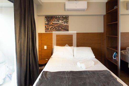 Studio de kitnet/studio para alugar com 1 quarto, 25m² em Indianópolis, São Paulo