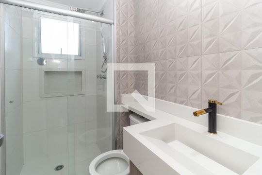 Banheiro da Suíte de apartamento à venda com 2 quartos, 81m² em Cidade Mãe do Céu, São Paulo