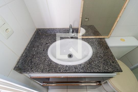 Detalhe - Banheiro de apartamento para alugar com 1 quarto, 34m² em Brás, São Paulo
