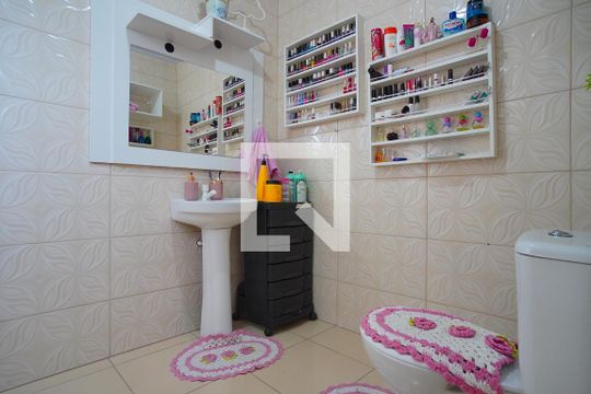 Banheiro da Suíte - Segundo Andar de casa à venda com 4 quartos, 170m² em Parque Santa Fé, Porto Alegre