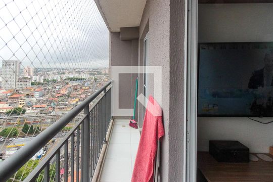 Varanda Sala de apartamento à venda com 1 quarto, 28m² em Vila Tolstoi, São Paulo
