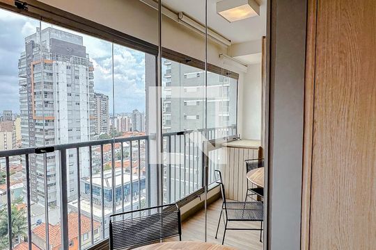 Varanda da Sala/Quarto de apartamento para alugar com 1 quarto, 25m² em Vila Mariana, São Paulo