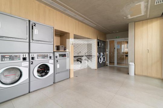 Área comum - Lavanderia de kitnet/studio à venda com 1 quarto, 27m² em Indianópolis, São Paulo