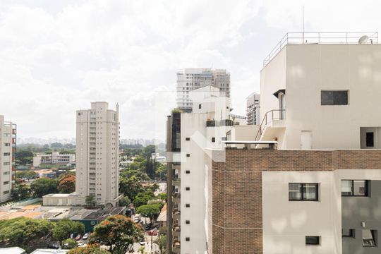 Vista da Janela Sala de kitnet/studio à venda com 1 quarto, 27m² em Indianópolis, São Paulo