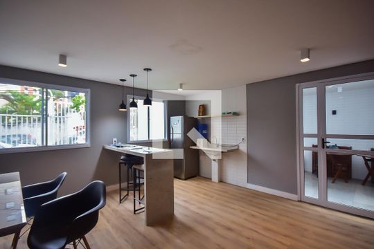 Salão de Festa de kitnet/studio à venda com 1 quarto, 17m² em Vila Andrade, São Paulo