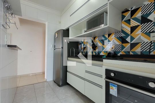 Cozinha de apartamento à venda com 2 quartos, 54m² em Vila Príncipe de Gales, Santo André