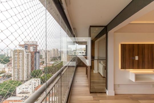 Varanda da Sala de apartamento à venda com 2 quartos, 68m² em Vila Romana, São Paulo