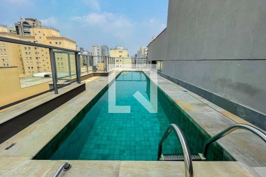 Área comum - Piscina de apartamento para alugar com 1 quarto, 30m² em Jardim Paulista, São Paulo