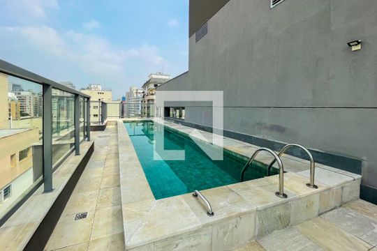 Área comum - Piscina de apartamento para alugar com 1 quarto, 30m² em Jardim Paulista, São Paulo