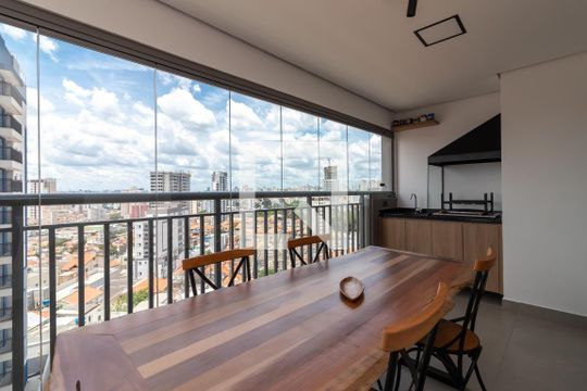 Varanda Gourmet de apartamento à venda com 2 quartos, 71m² em Parada Inglesa, São Paulo