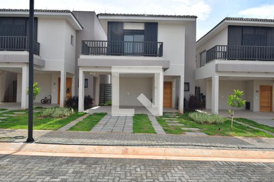 Fachada de casa de condomínio à venda com 3 quartos, 139m² em Bosque das Palmeiras, Campinas