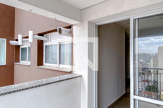 Varanda da Sala de apartamento à venda com 1 quarto, 47m² em Brás, São Paulo