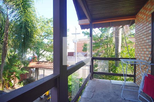 varanda da sala 2 de casa à venda com 3 quartos, 190m² em Santo Afonso, Novo Hamburgo