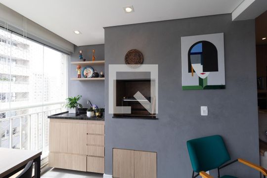 Varanda da Sala de apartamento à venda com 2 quartos, 69m² em Parque Industrial Tomas Edson, São Paulo