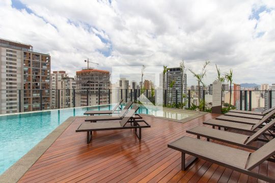 Área comum - Piscina de apartamento para alugar com 1 quarto, 41m² em Perdizes, São Paulo