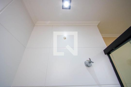 Banheiro do quarto 1 de apartamento à venda com 2 quartos, 56m² em Vila Tibiriçá, Santo André