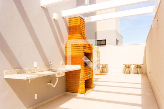 Área comum - Churrasqueira de apartamento à venda com 2 quartos, 56m² em Vila Tibiriçá, Santo André